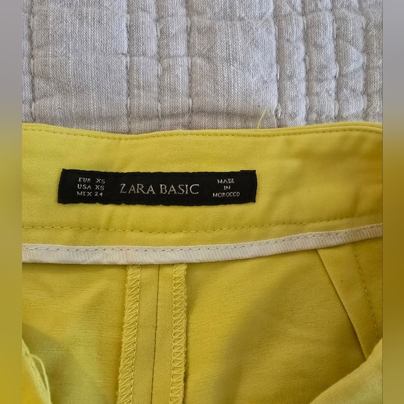 Zara Bright Yellow Pants XS - Picture 4 of 8